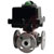 Dwyer Instruments - WE34-GTI05-T3-C - 3-Way Flanged SST Ball Valve 24 VAC Flow Path C 1-1/2