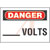 Panduit - PPS0710D28 - VOLTS DANGER Header Polyester Adhesive Sign|70386990 | ChuangWei Electronics