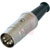 Neutrik - NYS322 - Silver Brass Male 2.36 in. 0.63 in. 5 Rean Connector, DIN|70088593 | ChuangWei Electronics