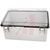 Bud Industries - PTQ-11048-C - PTQ Series 8.27x6.3x3.94 in. Clear Cover PC 10% Fiberglass Box-Lid Enclosure|70576434 | ChuangWei Electronics