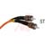 Quest Technology International, Inc. - NFO-STST-M6DX-5M - ST-ST 5M DUPLEX MULTI MODE FIBER OPTIC PATCH CORD|70121427 | ChuangWei Electronics