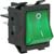 ZF Electronics - WRG32F2FBGLN - QC 125VAC 16A O/I Legend Green Neon Illum Concave ON-OFF DPST Rocker Switch|70207306 | ChuangWei Electronics