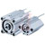 SMC Corporation - ECQ2B40-15D - 15mm Stroke Double Action Pneumatic Compact Cylinder 40mm Bore|70072795 | ChuangWei Electronics