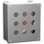 Hammond Manufacturing - 1435K - ENCLOSURE - 9 HOLE 30.5MM PUSHBUTTON 14GAUGE STEEL HINGED NEMA 12/13. ANSI 61 G|70166228 | ChuangWei Electronics