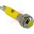 CML Innovative Technologies - 19040352 - Satin Chrome Prominent Bezel 32mcd 24VDC 8mm Yellow LED Indicator, Pnl-Mnt|70011579 | ChuangWei Electronics