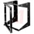 Bud Industries - SF-2284 - SF Series 75 Lb Wt-Cap Black 12U/21 In 19 In Swing Frame Wallmount Rack,Open|70148507 | ChuangWei Electronics