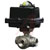 Dwyer Instruments - WE31-ETI02-T4-C - 3-Way NPT Stainless Steel Ball Valve 24 VAC Flow Path D 1