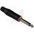 Amphenol Audio - ACPM-GB - Mono Solder Black Nickel 1/4 in. Straight Phone Plug|70400406 | ChuangWei Electronics