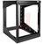 Hoffman - E19SWM12U24 - 19 in. 12 Racks 27.8 x 20.91 x 12.28 in Steel Black Wall Mount Open Rack|70285888 | ChuangWei Electronics