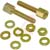 TE Connectivity - 5207719-1 - Yellow Chromate 4-40 Thread AMPLIMITE Female Screw Locks w/Lockwasher & Hex Nut|70043052 | ChuangWei Electronics